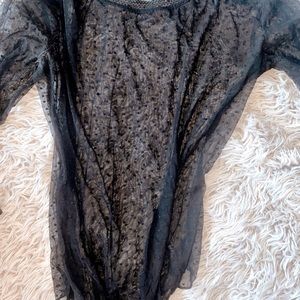 Vs Mesh Bodysuit polkadots